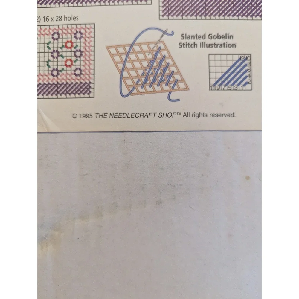 6 Vtg Needlecraft Shop Plastic‎ Canvas Patterns Books Stitch Totes Box Halloween